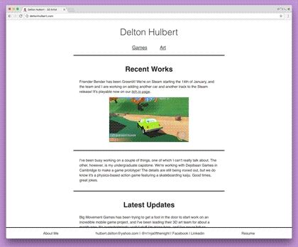 Commissioned Portfolio Sites
