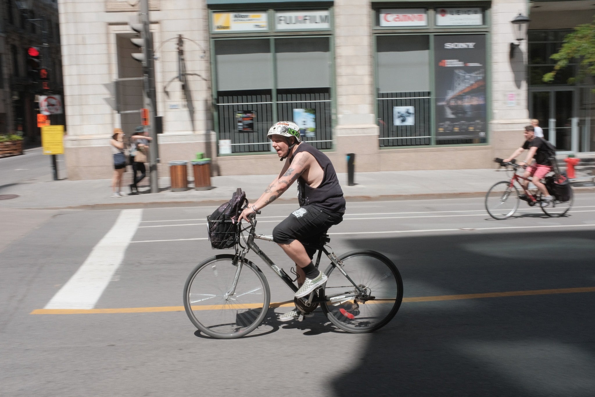 there was a bike race through the city while we were there!